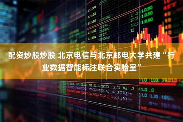 配资炒股炒股 北京电信与北京邮电大学共建“行业数据智能标注联合实验室”